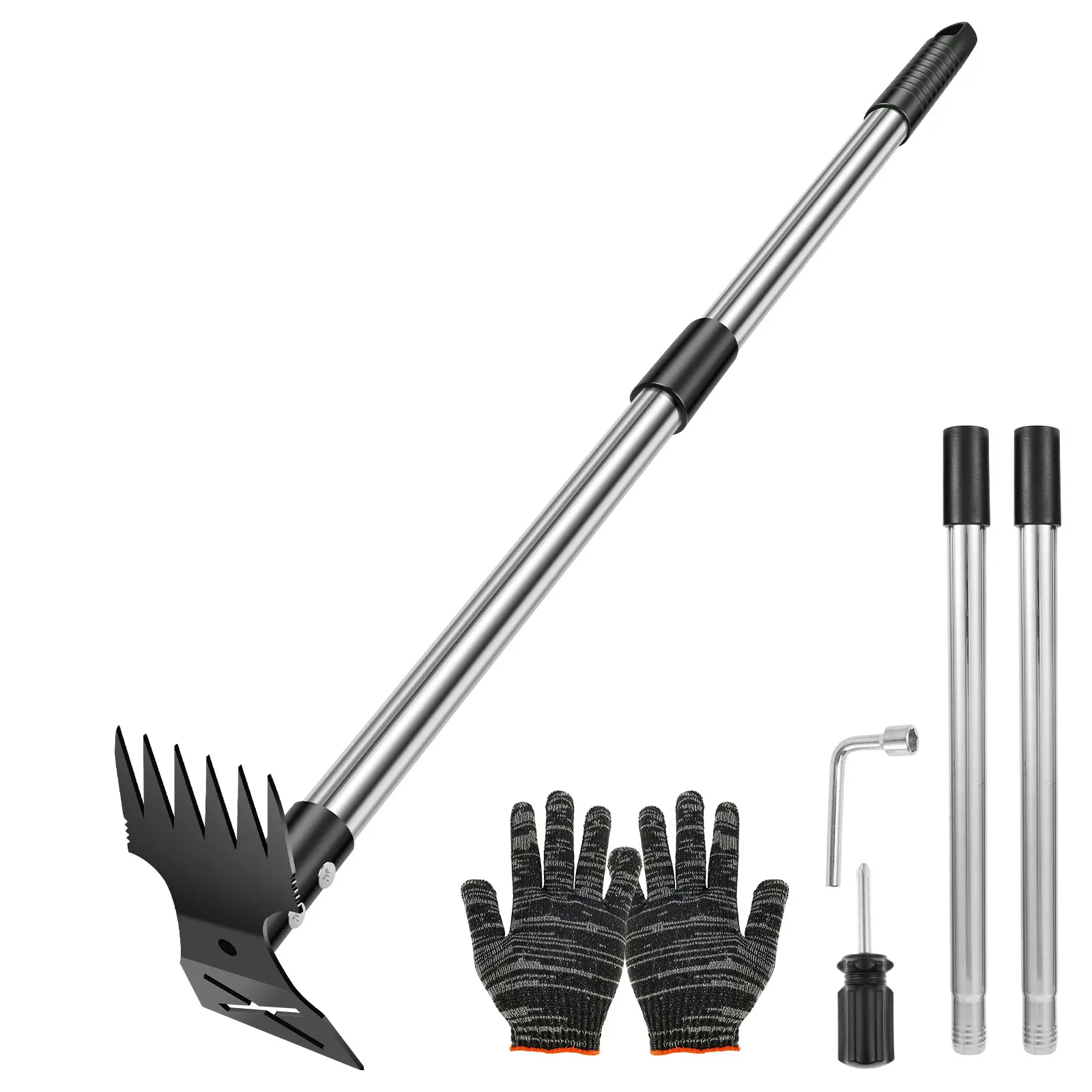 Gardening Tools To Remove Grass - Rastrello da giardino in acciaio inossidabile,