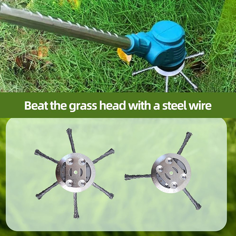 Gardening Tools To Remove Grass - Testa per tagliaerba in filo d'acciaio,