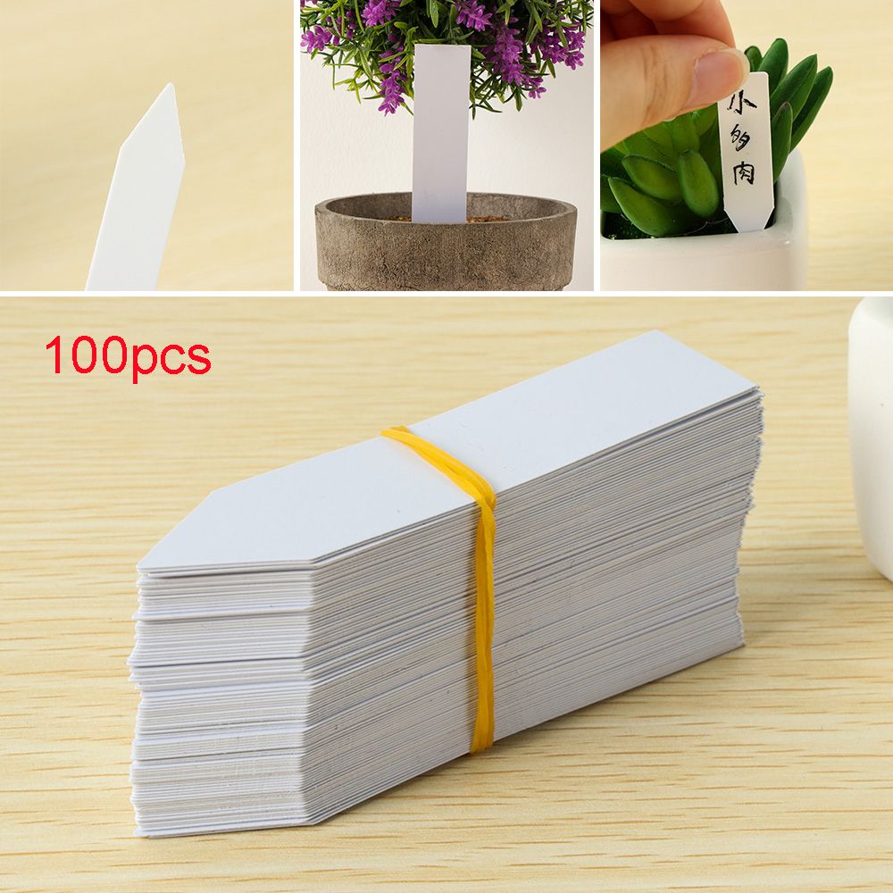 Plant Label Tags - 100 pezzi riutilizzabili classificazione marcatore impermeabile