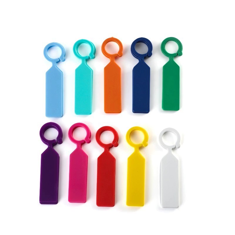 Plant Label Tags - 100 Etichette ad Anello in Plastica