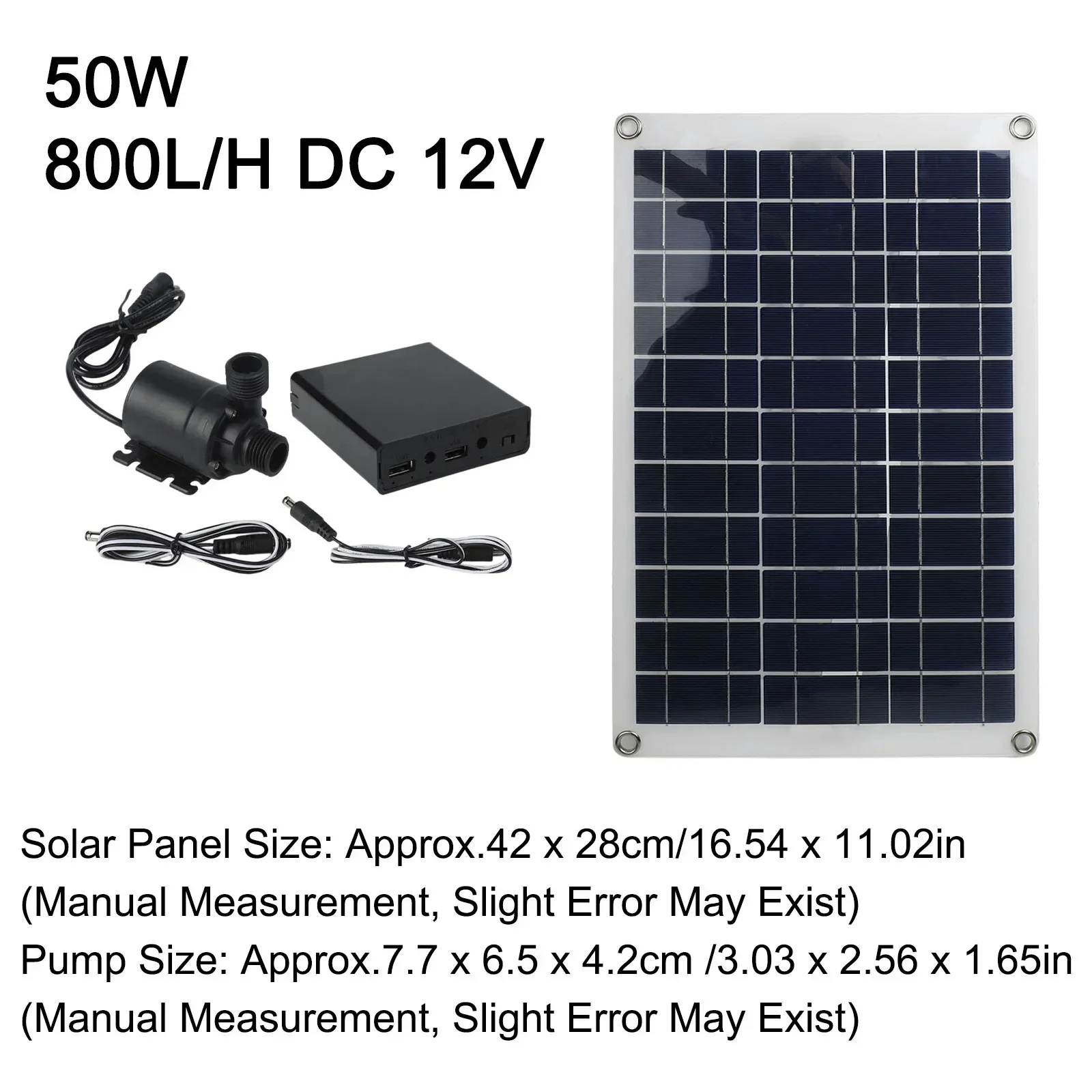 Pompa ad acqua solare da 50 W  - Gardening Tools Lowes recensione e prezzo